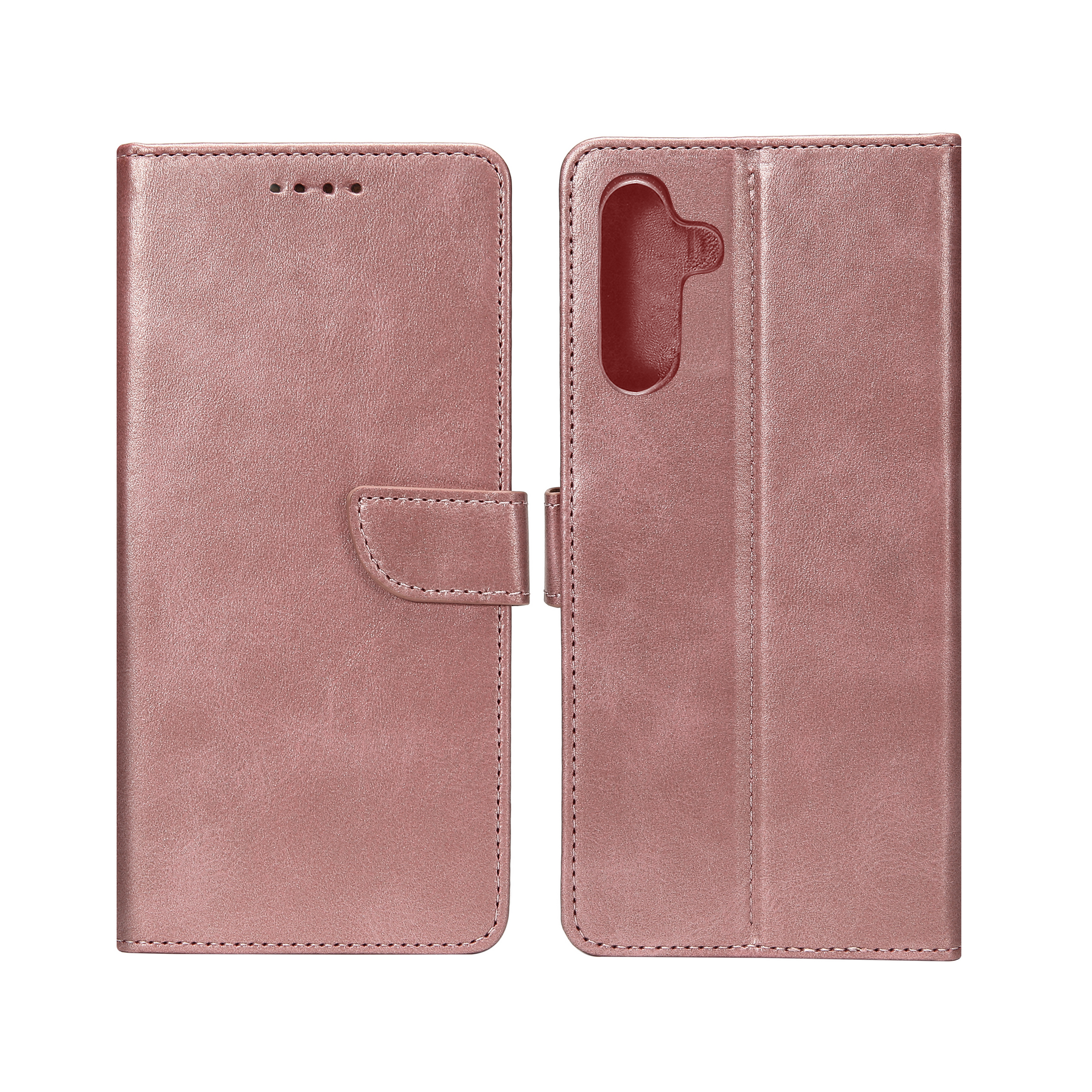 Rixus Bibliothèque pour Samsung Galaxy A16 4G, A16 5G Rose