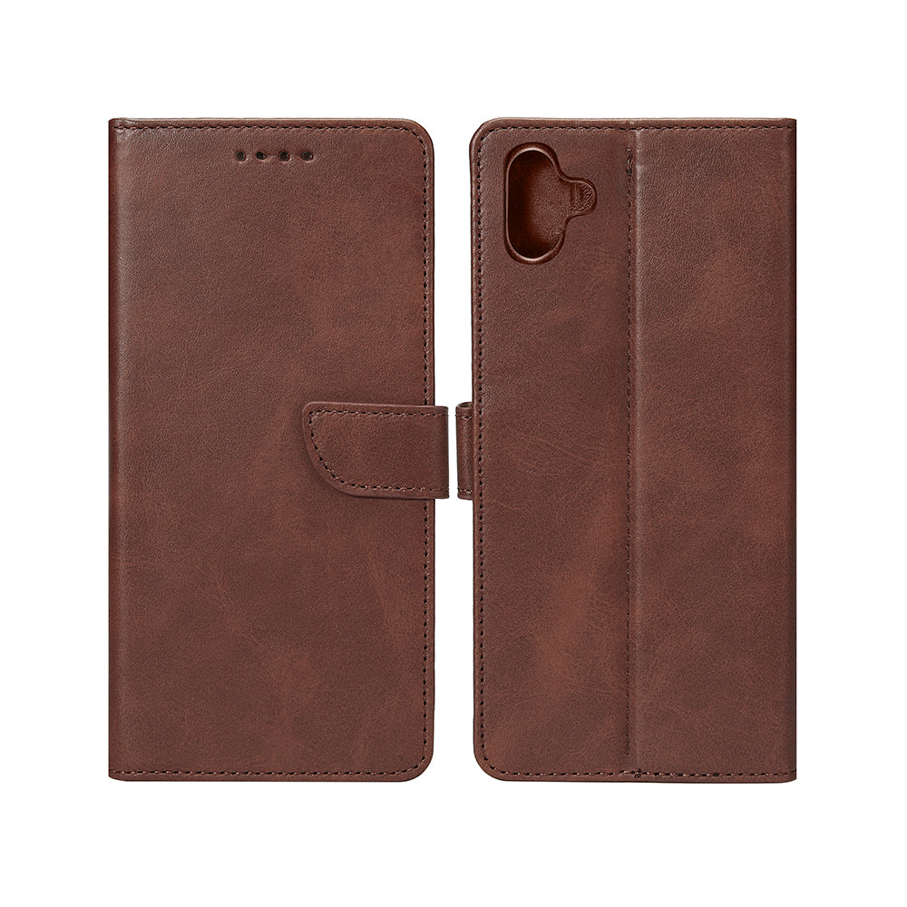 Bibliothèque Rixus pour Samsung Galaxy A06 Marron