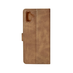 Bibliothèque Rixus pour Samsung Galaxy A06 Light Brown
