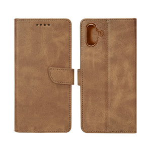 Bibliothèque Rixus pour Samsung Galaxy A06 Light Brown
