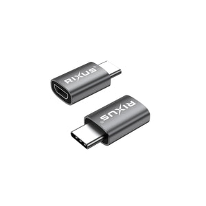 Rixus RXOTG04 Adaptateur USB-C vers Micro OTG Gris Espace (2-Pack)