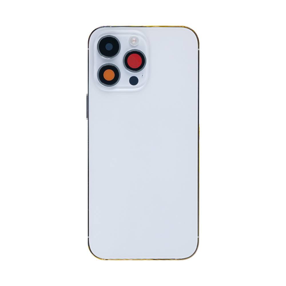 For Apple 14 Pro Max Boîtier avec petites pièces Argent OEM