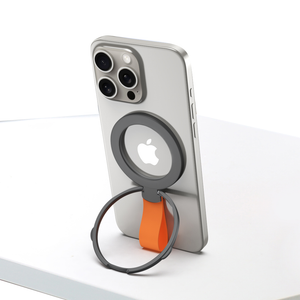 Rixus RXPH20BO Mobile Phone Holder With MagSafe Compatible Black And Orange