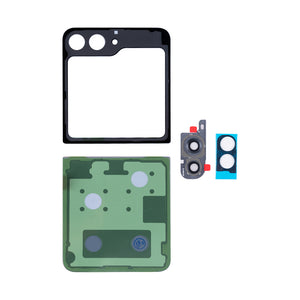 Ensemble de coques arrière Samsung Galaxy Z Flip5 F731B avec lentille lavande OEM