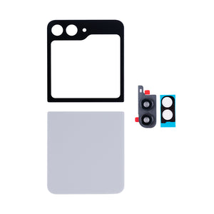 Ensemble de coques arrière Samsung Galaxy Z Flip5 F731B avec lentille grise OEM