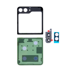 Samsung Galaxy Z Flip5 F731B Ensemble de coques arrière avec lentille bleue OEM