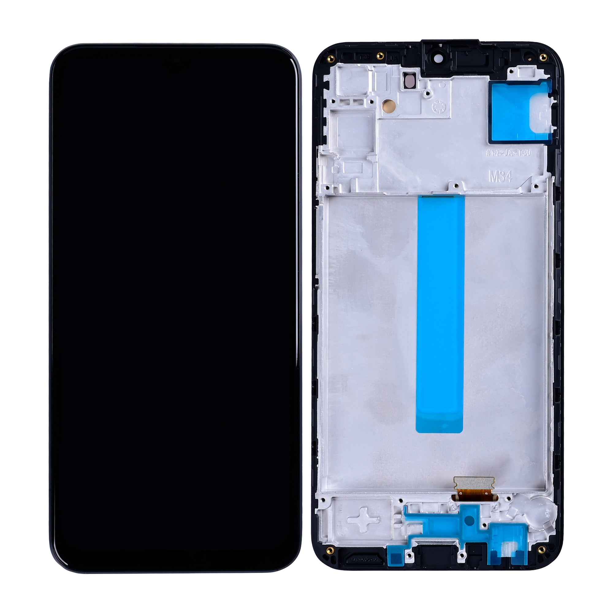 Samsung Galaxy M34 5G M346B Ecran et numériseur avec cadre Noir Soft-OLED