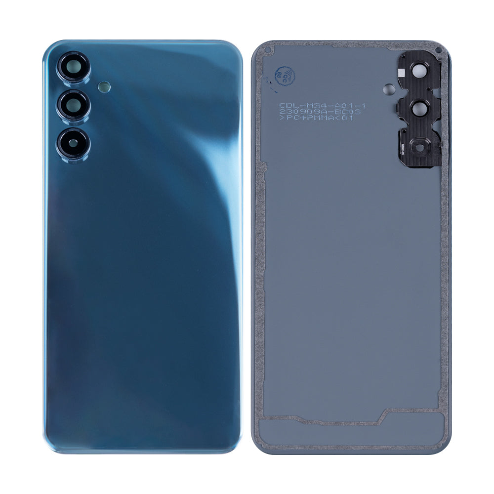 Coque arrière Samsung Galaxy M34 5G M346B avec objectif bleu cascade OEM