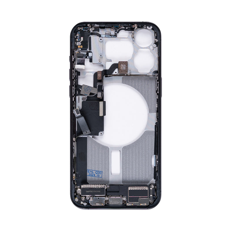 For Apple 15 Pro Max Cadre central Noir Titane OEM