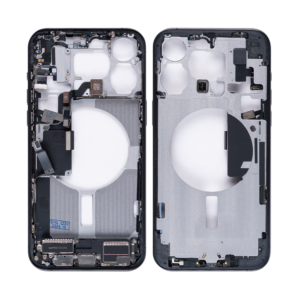 For Apple 15 Pro Max Cadre central Noir Titane OEM