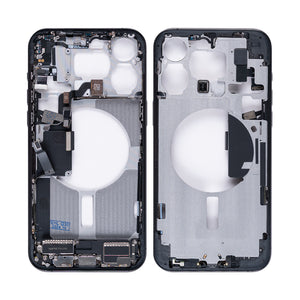 For Apple 15 Pro Max Cadre central Noir Titane OEM