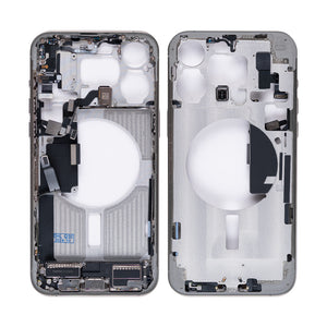 For Apple 15 Pro Max Cadre central Titane naturel OEM