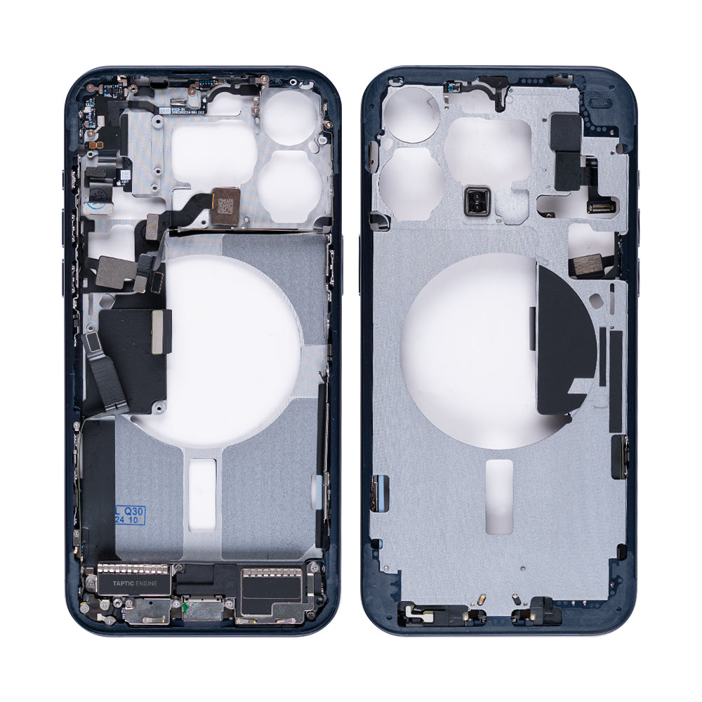 For Apple 15 Pro Max Cadre central bleu titane OEM