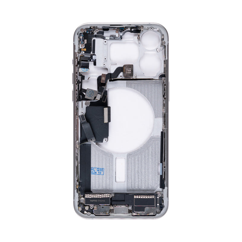 For Apple 15 Pro Max Cadre central Titane blanc OEM