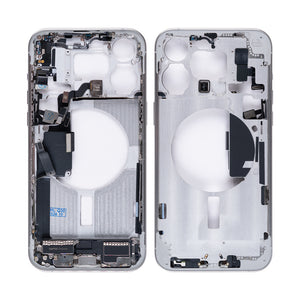 For Apple 15 Pro Max Cadre central Titane blanc OEM