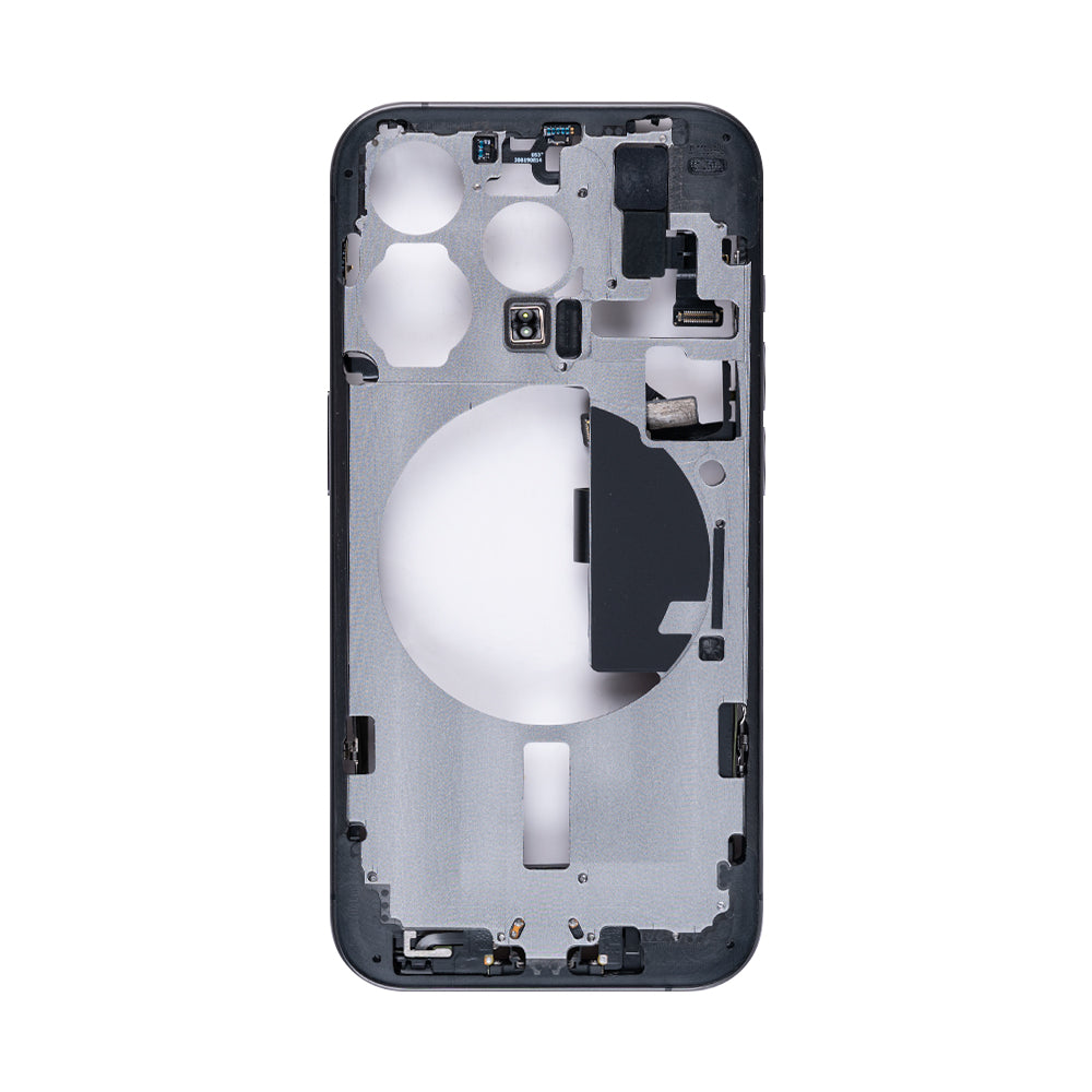 For Apple 15 Pro Cadre central Titane noir OEM