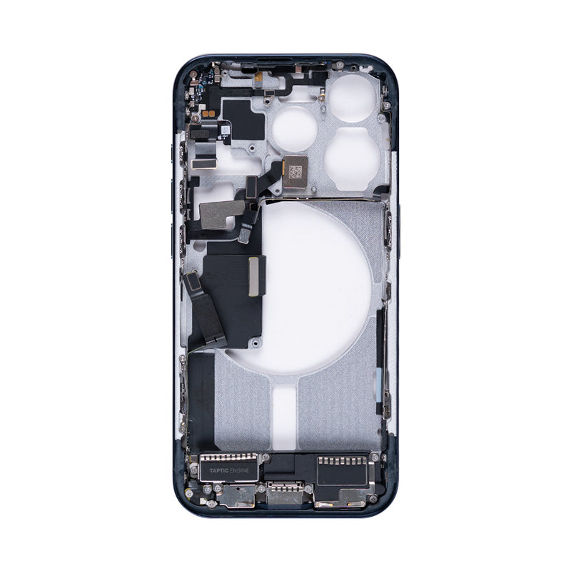 For Apple 15 Pro Cadre central bleu titane OEM