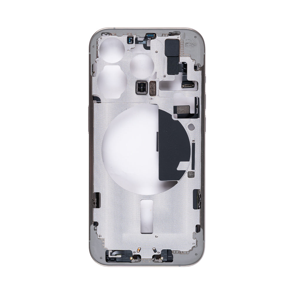 For Apple 15 Pro Cadre central en titane naturel OEM