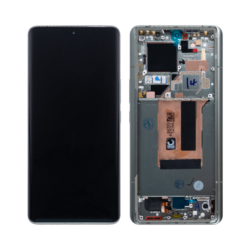 Écran et numériseur Xiaomi 13 Ultra avec cadre vert olive OEM