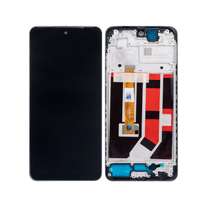 Écran et numériseur Oppo A58 4G avec cadre noir brillant OEM