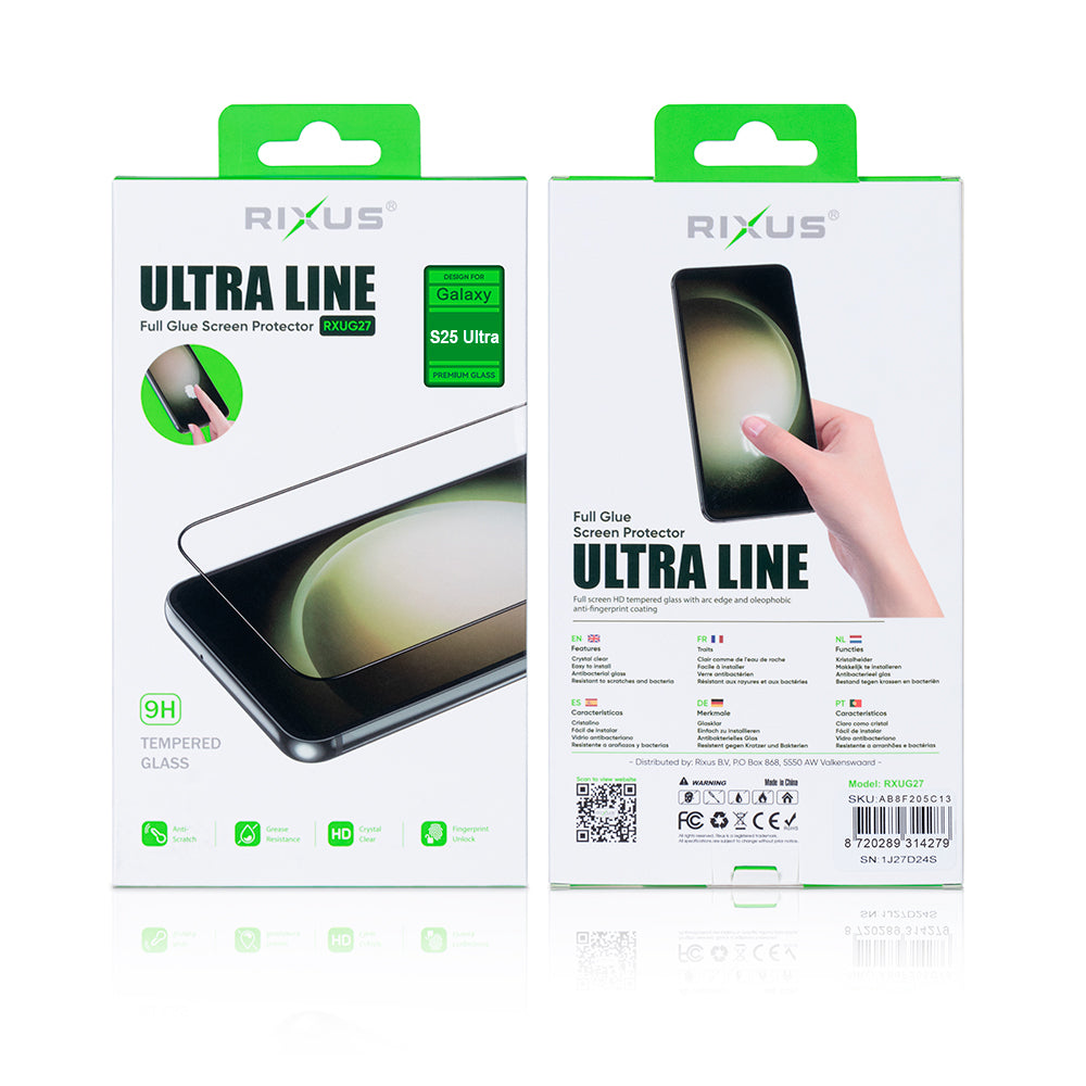 Rixus Clear HD Ultra Line Verre trempé pour Samsung Galaxy S25 Ultra