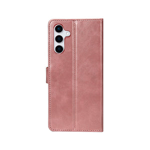 Bibliothèque Rixus pour Samsung Galaxy S25 Plus Rose