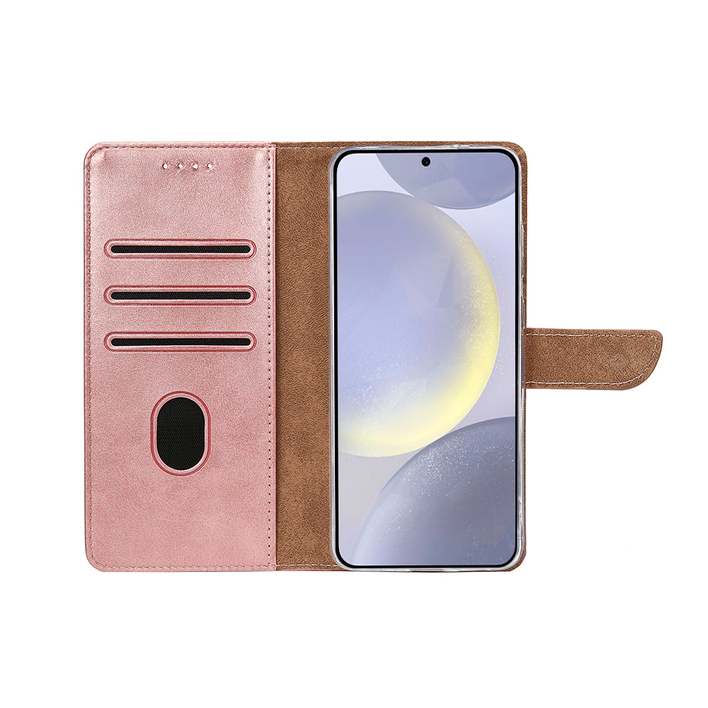 Bibliothèque Rixus pour Samsung Galaxy S25 Plus Rose