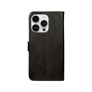 Rixus Bookcase For Apple iPhone 14 Pro Noir