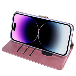 Rixus Bibliothèque For Apple iPhone 14 Pro Max Rose