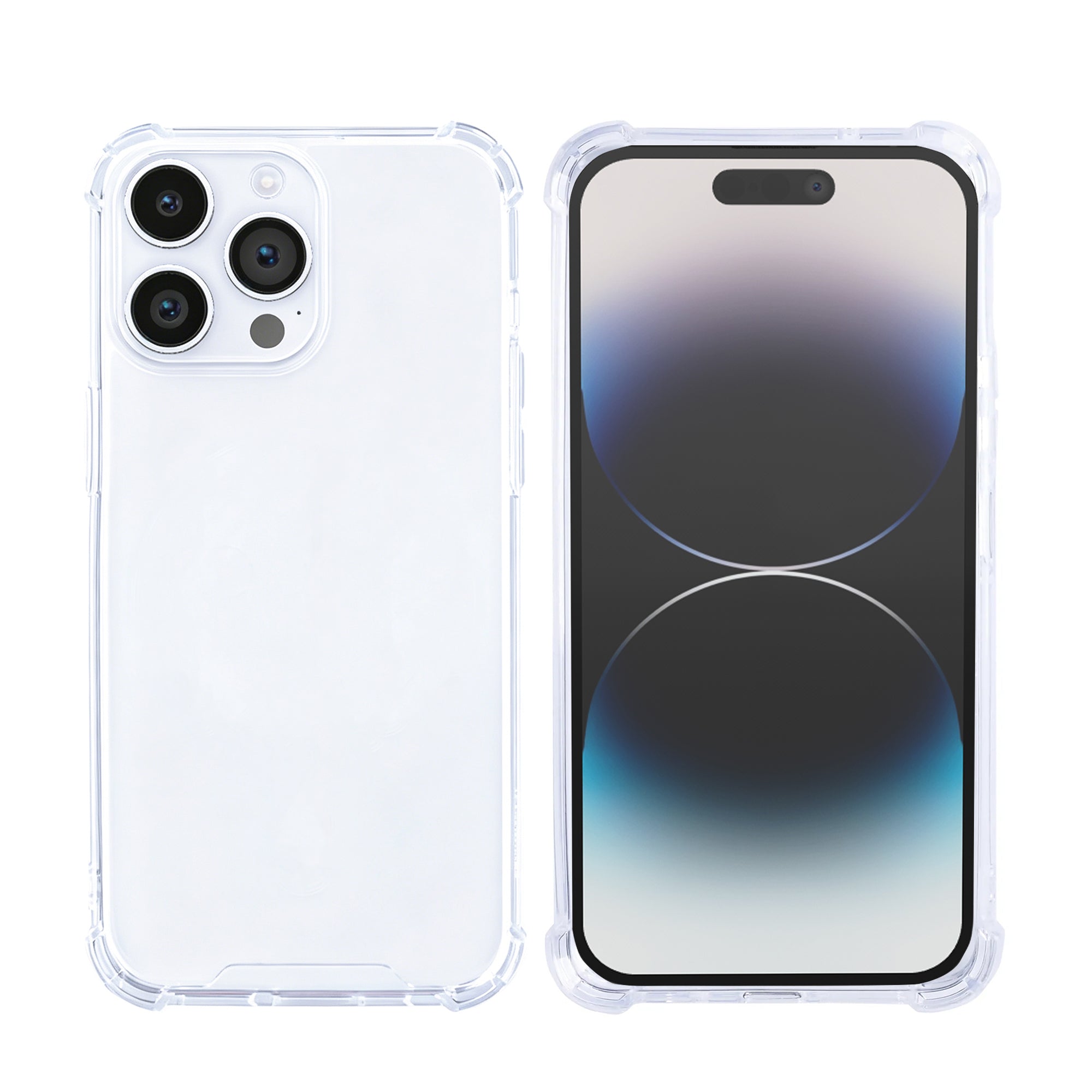 Étui anti-éclatement Rixus For Apple 14 Pro transparent