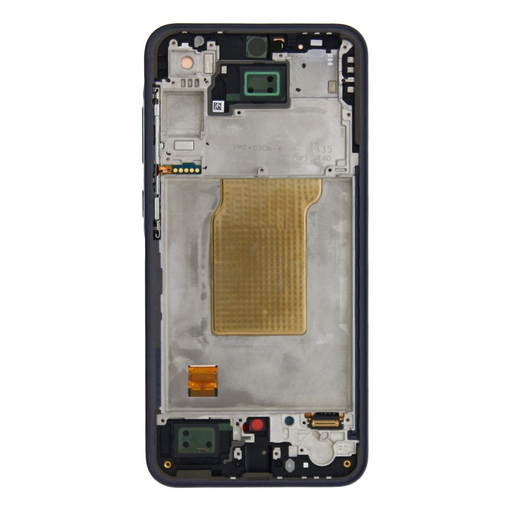 Écran et numériseur Samsung Galaxy A35 A356B avec cadre bleu marine pré-assemblé