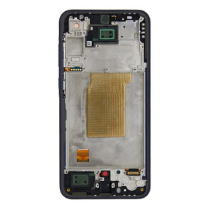 Écran et numériseur Samsung Galaxy A35 A356B avec cadre bleu marine pré-assemblé