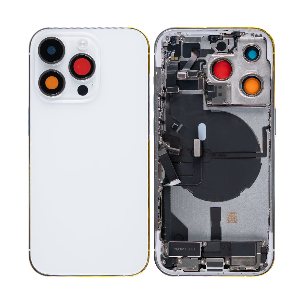For Apple 14 Pro Boîtier avec petites pièces Argent OEM
