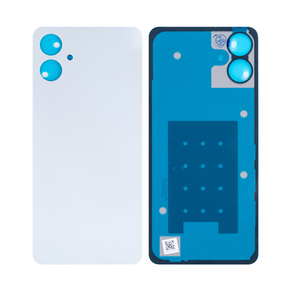 Coque arrière Samsung Galaxy A06 A065F sans objectif, blanche, OEM