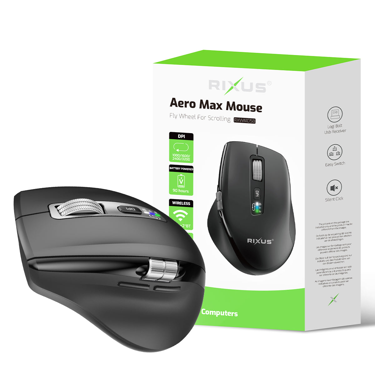 Rixus RXWM05B Aero Max Mouse Noir