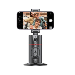 Rixus RXAG01 Auto Face Tracking pour Vlog, Vidéo, Tik Tok Noir