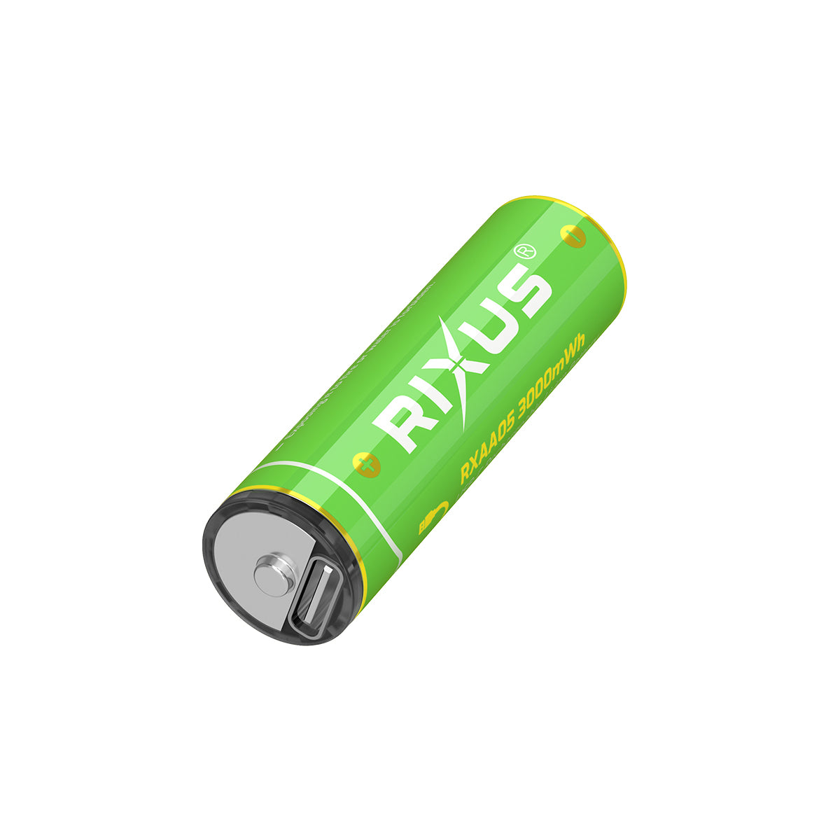 Rixus RXAA05 Batterie AA rechargeable 3000mWh avec câble USB-C 4-Pack