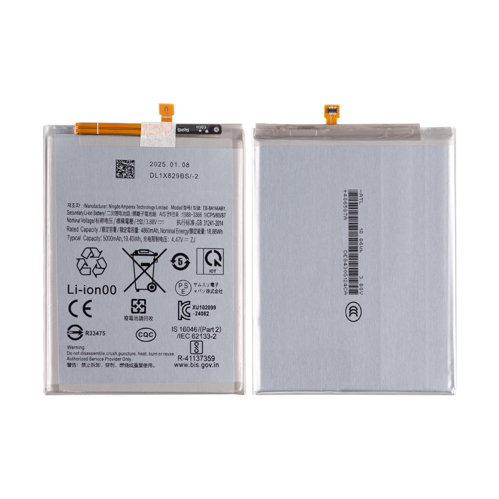 Samsung Galaxy A16 4G A165F, A16 5G A166B, A26 A266B Battery EB-BA166ABY OEM
