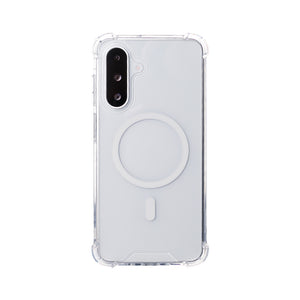 Rixus Anti-Burst Case With MagSafe Compatible For Samsung Galaxy A26, A17 Transparent