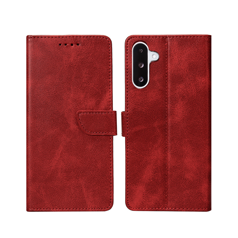Bibliothèque Rixus pour Samsung Galaxy A26, A17 Rouge foncé