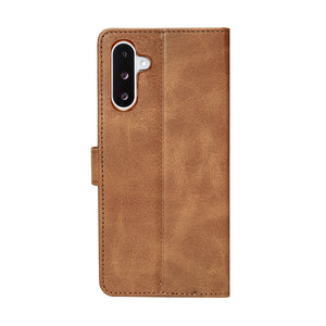 Bibliothèque Rixus pour Samsung Galaxy A26, A17 Light Brown