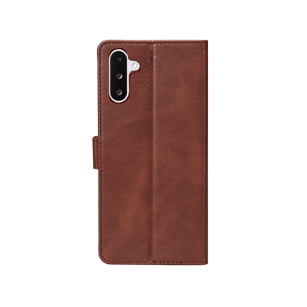 Bibliothèque Rixus pour Samsung Galaxy A26, A17 Marron