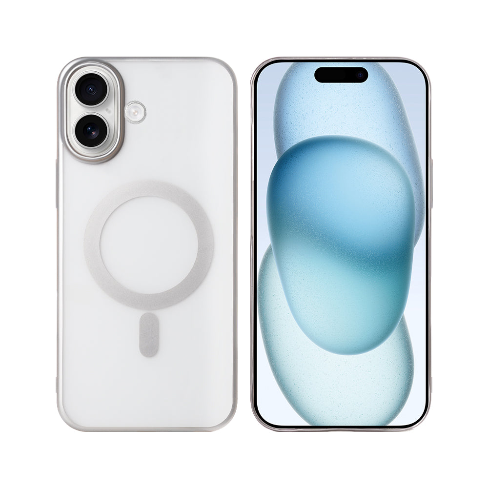 Rixus Instinct Mag Case For Apple iPhone 16 Plus Argent