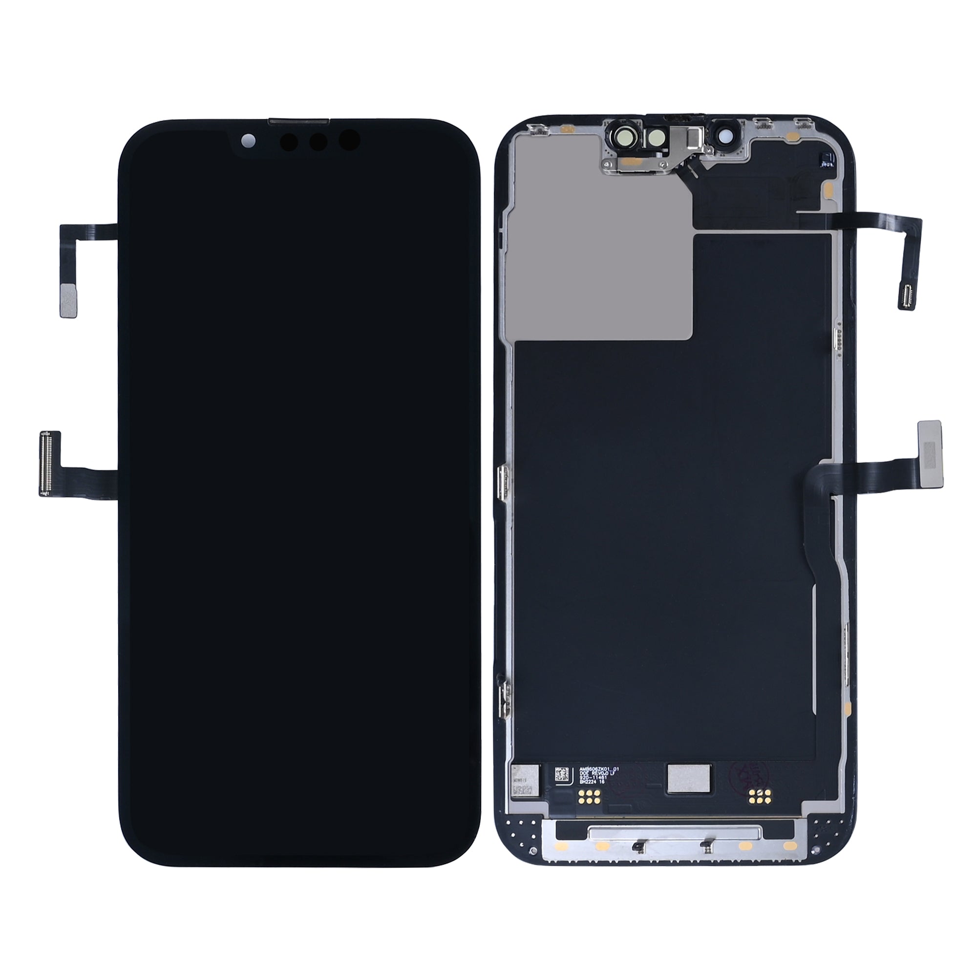 For Apple écran For Apple 13 Pro avec capteur de proximité Flex retiré (calibré, d'occasion)
