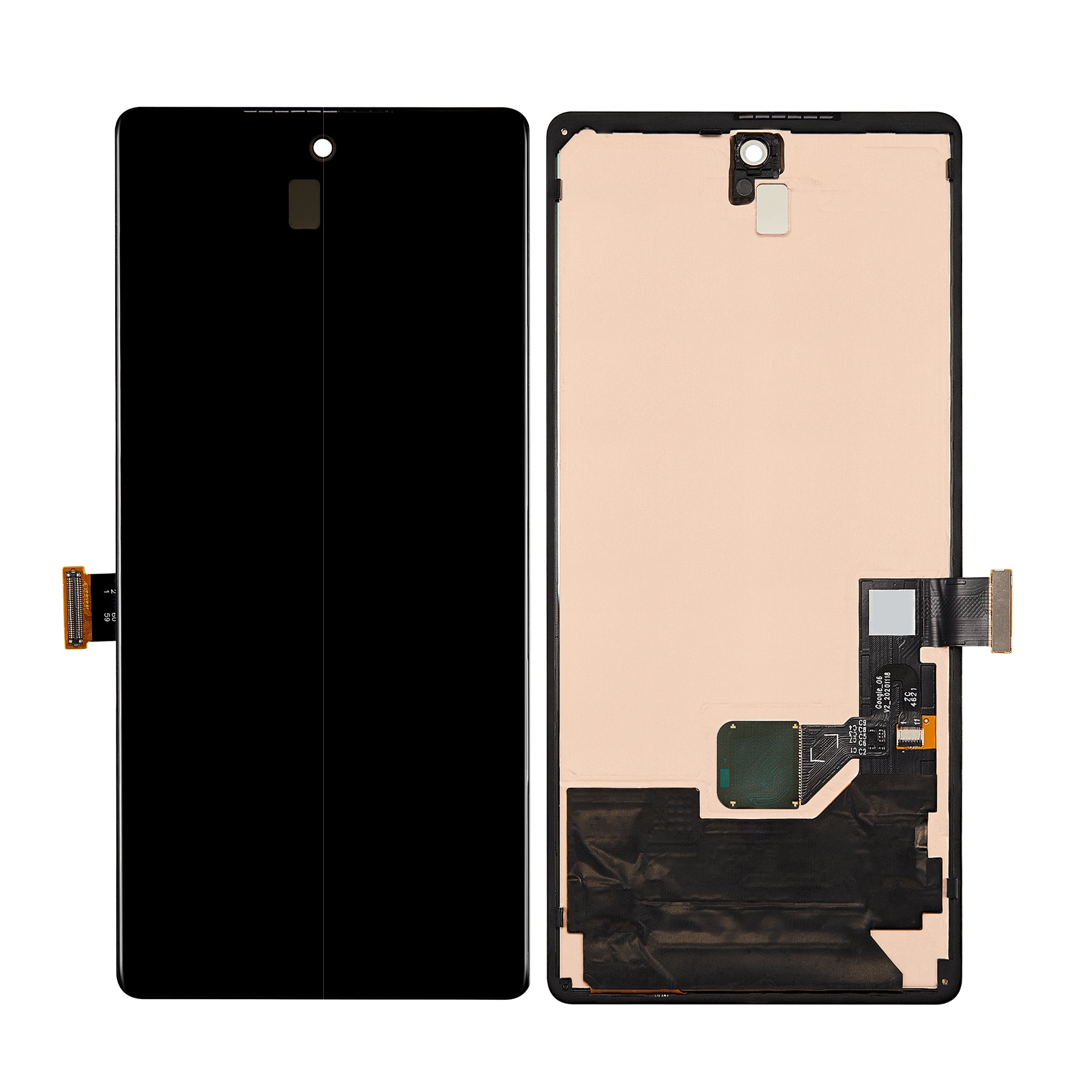 Google Pixel 6 Écran et numériseur sans cadre Noir Service Pack
