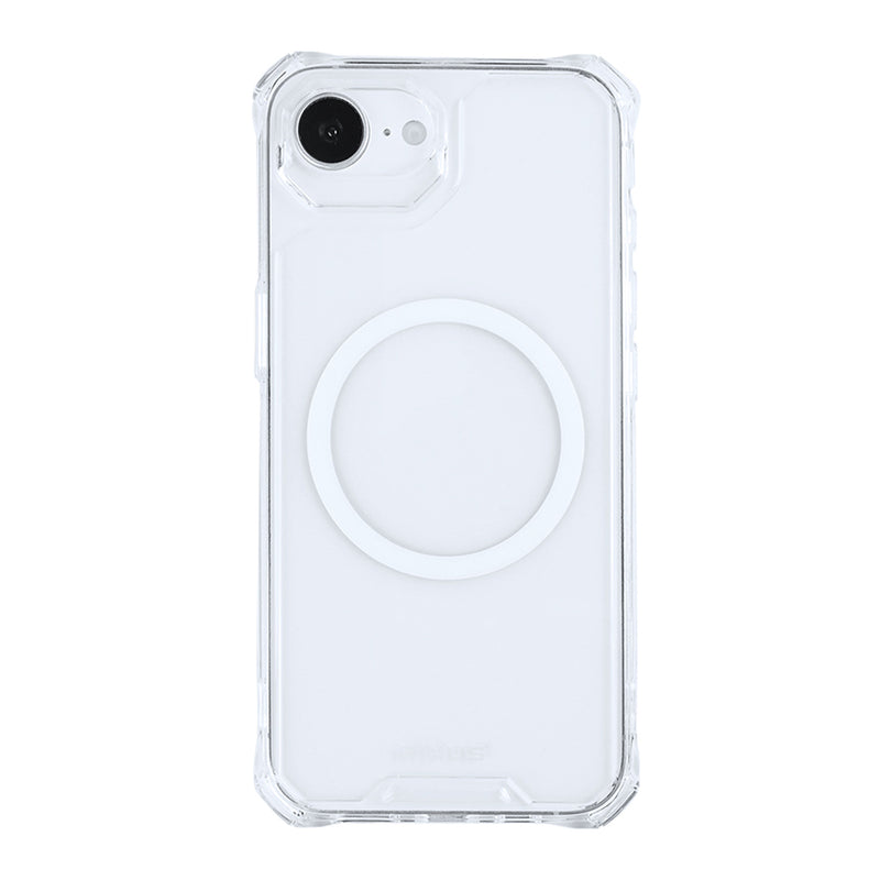 Rixus Armor-X Anti Shock Case With MagSafe Compatible For Apple iPhone 16e, 17e Transparent