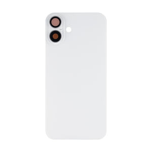 For Apple 16 Plus Verre arrière sans NFC, cadre de caméra agrandi Compatible avec le blanc