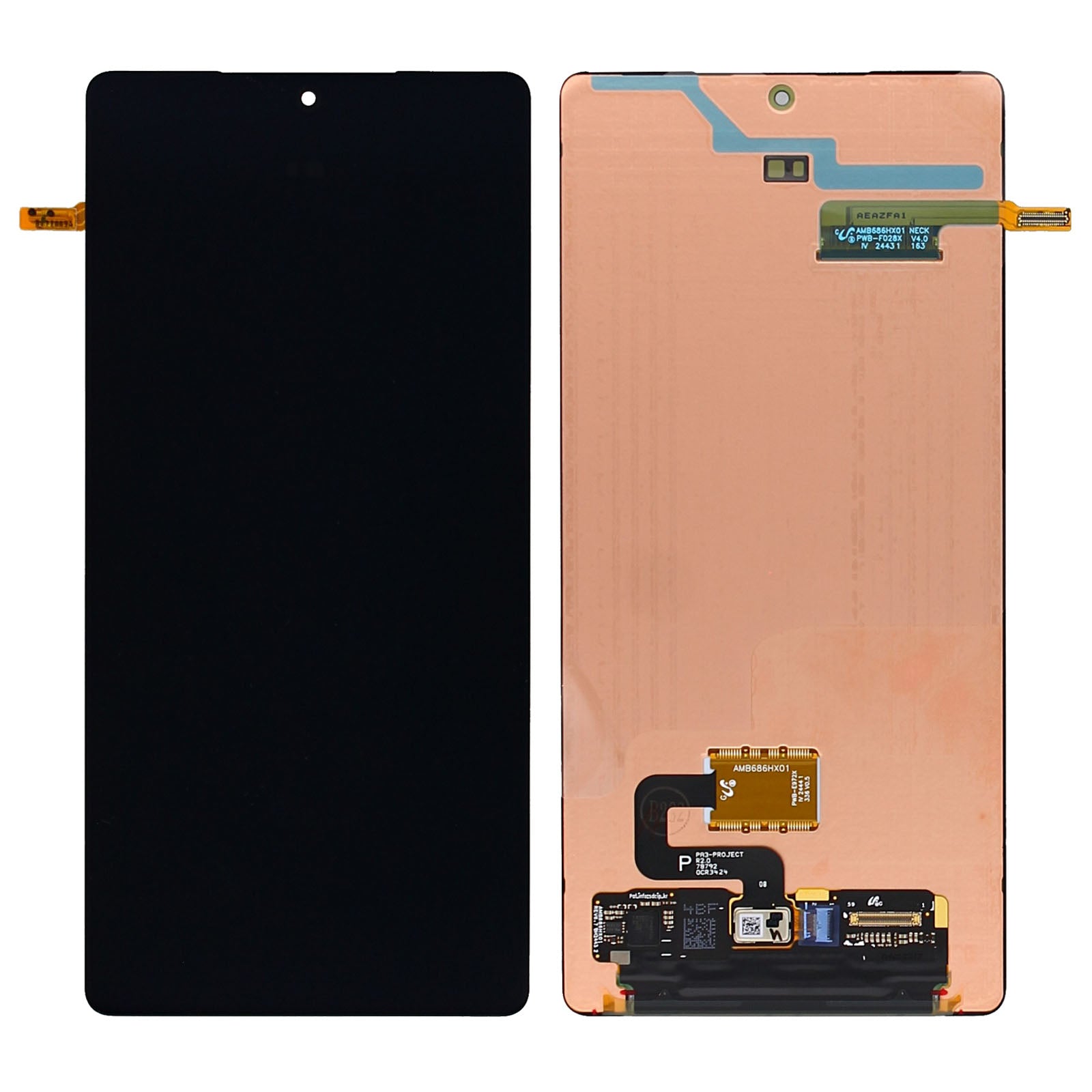 Samsung Galaxy S25 Ultra S938B Ecran et Numériseur Sans Cadre Noir Service Pack