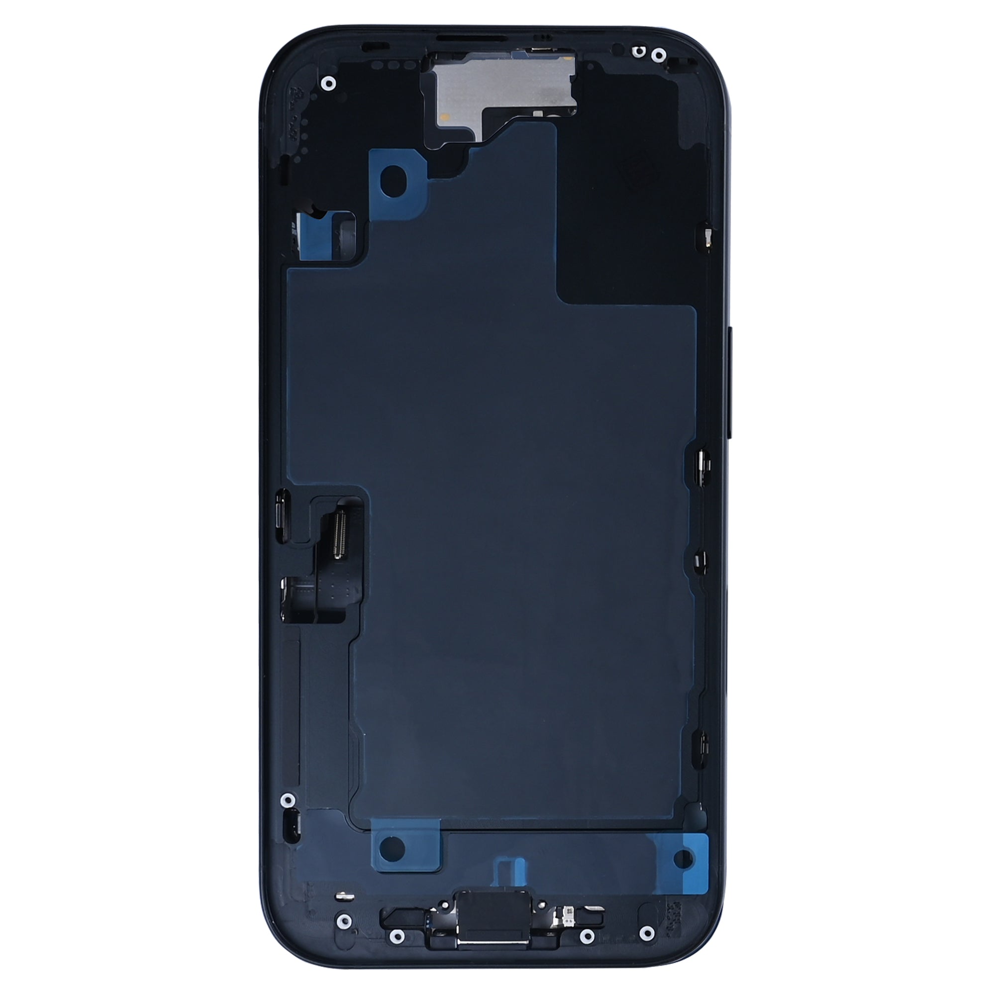 For Apple 16 Boîtier avec petites pièces Noir OEM