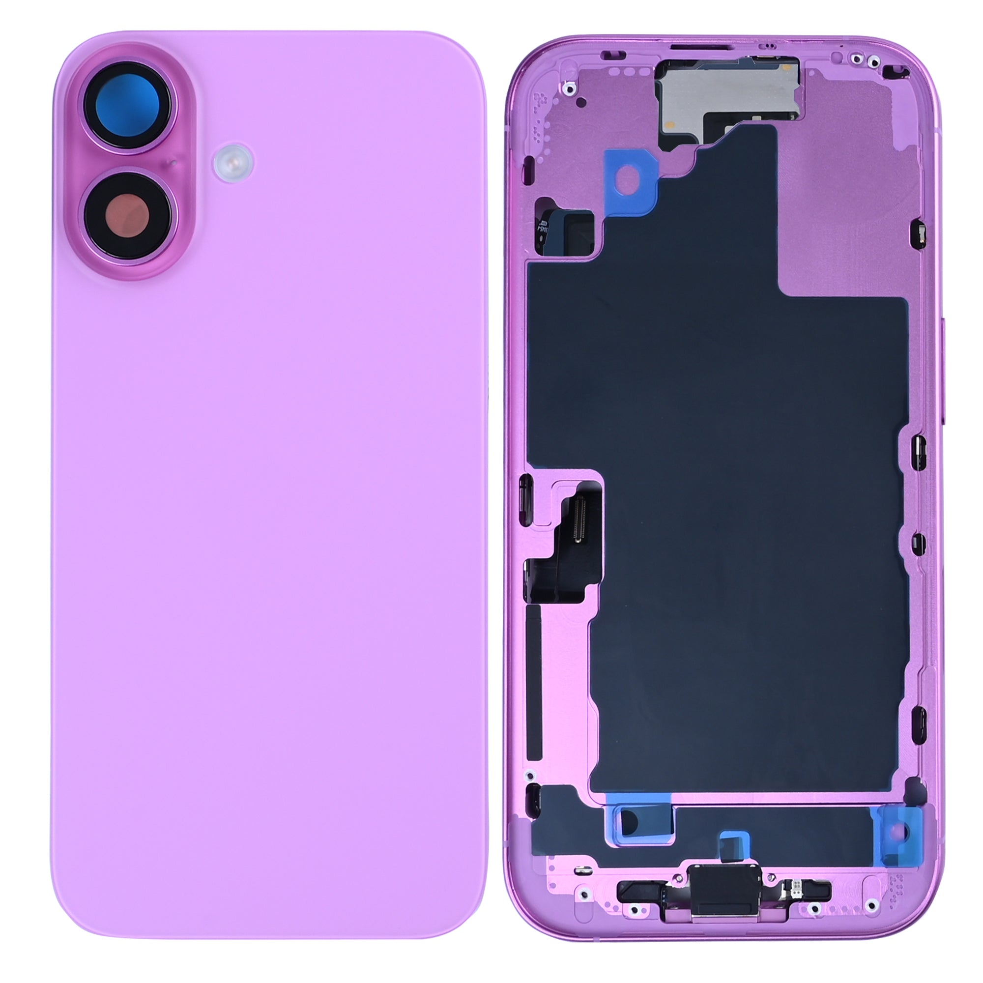 For Apple 16 Boîtier avec petites pièces Rose OEM